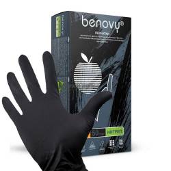 Нитриловые Черные перчатки "BENOVY" (L) 200 шт (100пар)