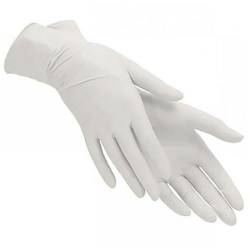 Перчатки нитриловые белые размер S 100шт (50 пар)