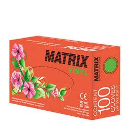 Перчатки  виниловые MATRIX  Vinyl 100шт (50 пар)  М