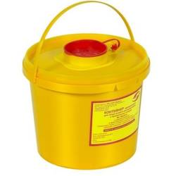 Емкость- контейнер для сбора отходов класса "Б", емкость 2,0 литр.
