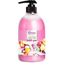Гель мыло RoMaX Bubble gum 1л