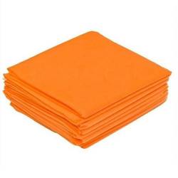 Простыни 80х200 Стандарт СМС 12г/м2 20шт оранжевая (сложение пластом)