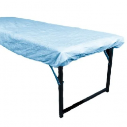 Чехол на кушетку на резинке 210х90х15 упаковка(5штук) спанбонд голубой №5