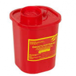 Купить Емкость- контейнер для сбора отходов класса "В", емкость 1,5 литра Емкость- контейнер для сбора отходов класса "В", емкость 1,5 литра