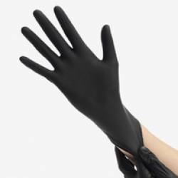 Перчатки нитриловые Черные прочные  M  50 пар (уп 100шт.)